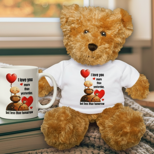 Mug & Teddy Bear Gift Set – I Love You More Than Yesterday